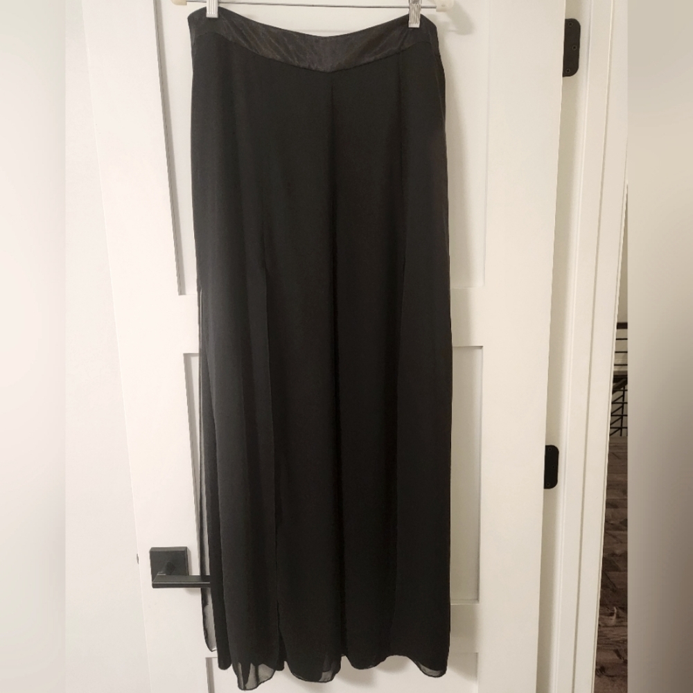 Womans Slit Layered Palazzo Pant